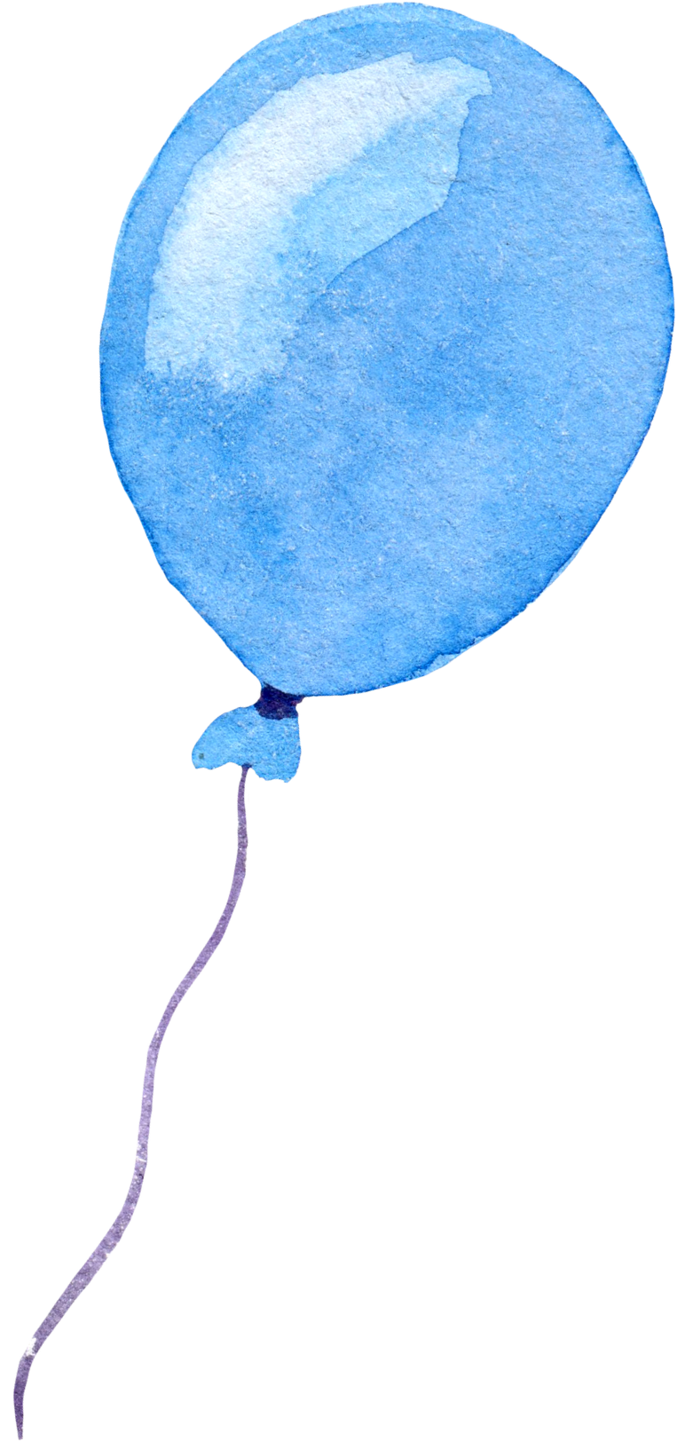 Balão azul direito